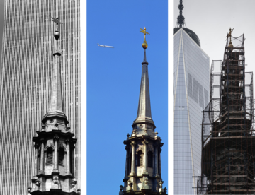 New York before and after - St. Pauls Church