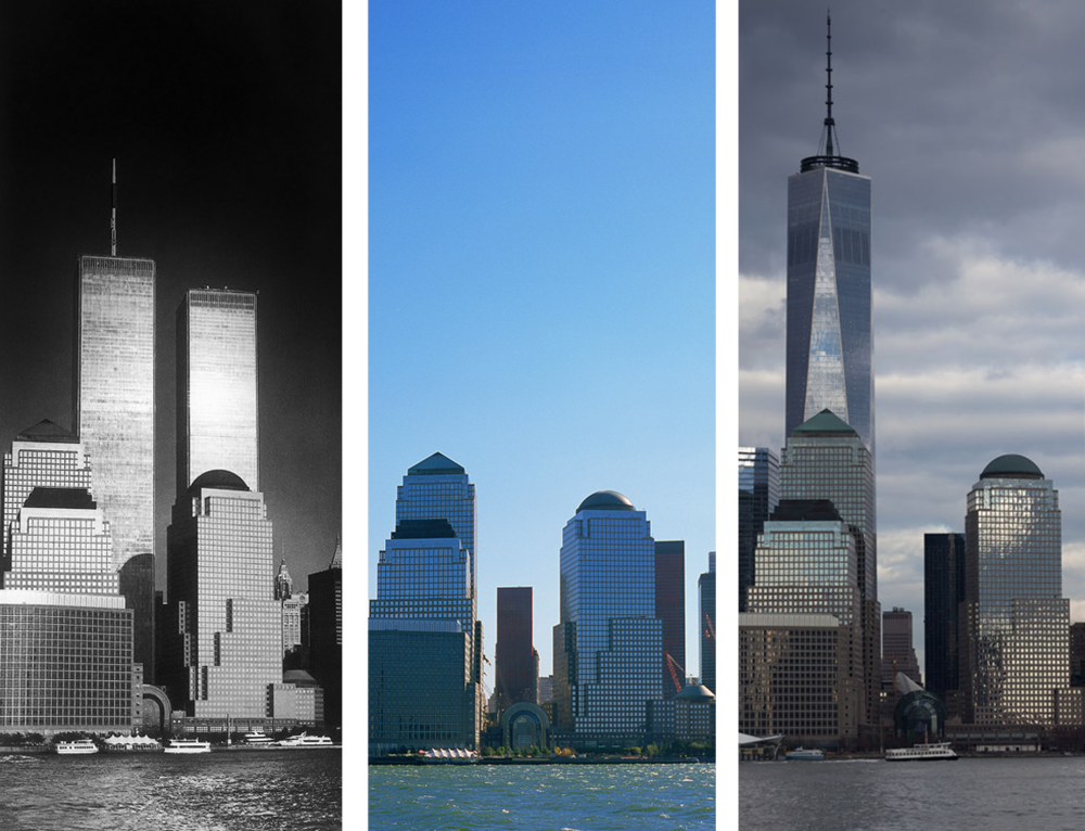 New York before and after - from hudson river