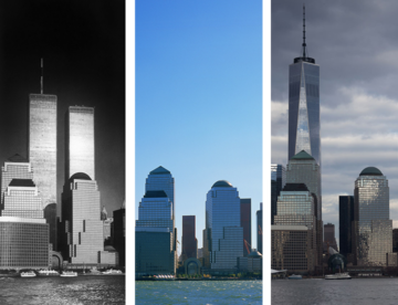 New York before and after - from hudson river