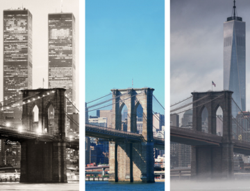  art photography, ta hoffmann, New York before and after - Brooklyn Bridge